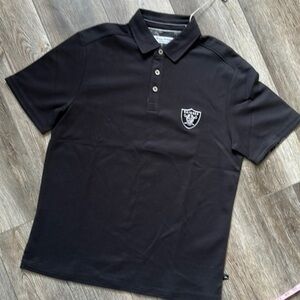 NWT NFL Las Vegas Raiders Tommy Bahama Medium black polo